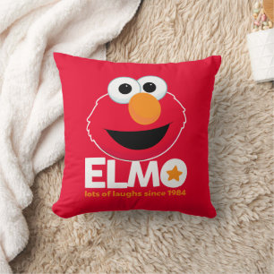 セサミストリート Elmo 1984年から多くの笑い クッション