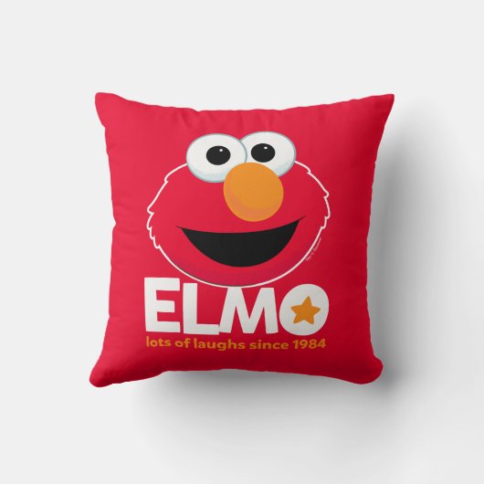 セサミストリート | Elmo 1984年から多くの笑い クッション (裏面)