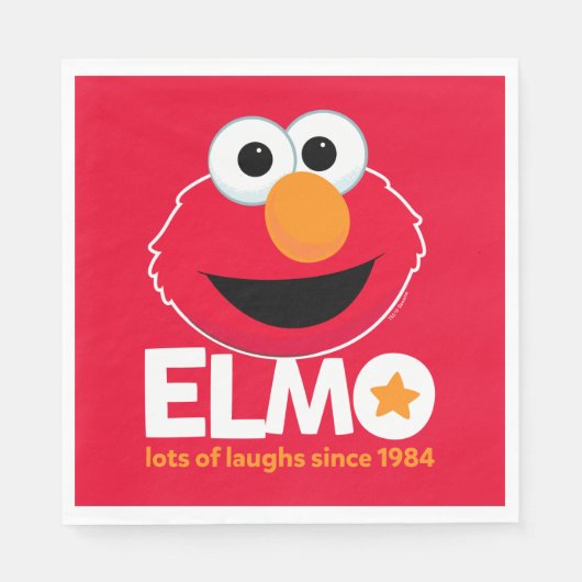 セサミストリート | Elmo 1984年から多くの笑い スタンダードランチョンナプキン (正面)