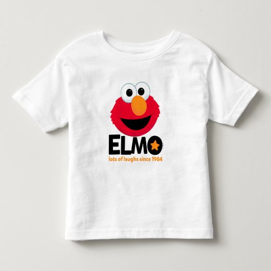 セサミストリート | Elmo 1984年から多くの笑い トドラーTシャツ (正面)