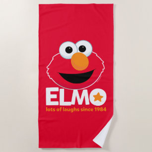 セサミストリート   Elmo 1984年から多くの笑い ビーチタオル