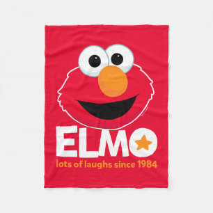 セサミストリート   Elmo 1984年から多くの笑い フリースブランケット