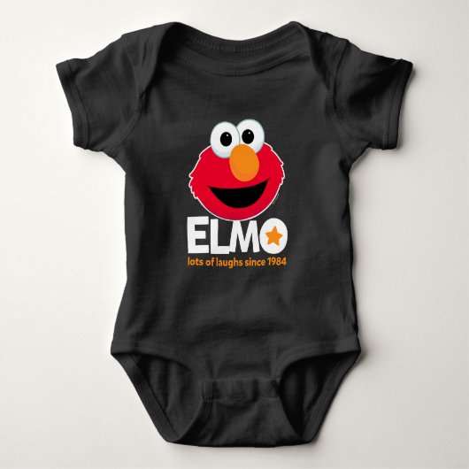 セサミストリート | Elmo 1984年から多くの笑い ベビーボディスーツ (正面)