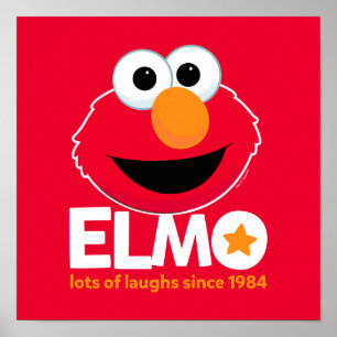 セサミストリート Elmo 1984年から多くの笑い ポスター