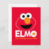 セサミストリート | Elmo 1984年から多くの笑い ポストカード (正面/裏面)
