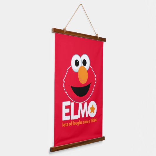 セサミストリート | Elmo 1984年から多くの笑い 吊り下げ型タペストリー (傾斜あり)