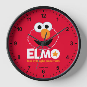 セサミストリート Elmo 1984年から多くの笑い 壁時計