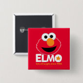 セサミストリート | Elmo 1984年から多くの笑い 缶バッジ (正面&裏面)