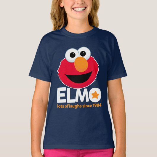 セサミストリート | Elmo 1984年から多くの笑い Tシャツ (正面)