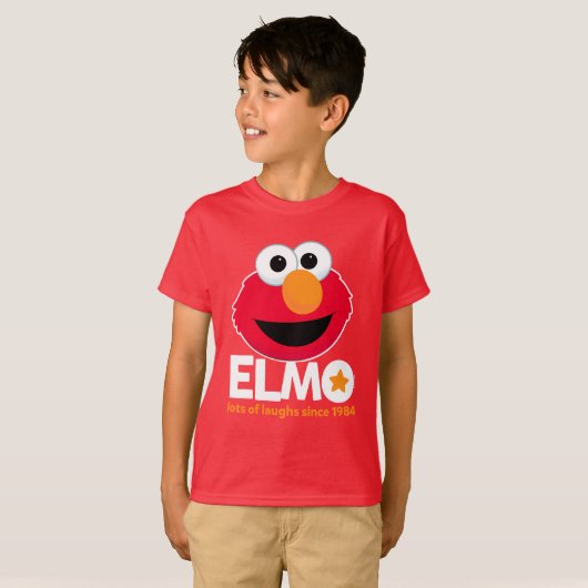 セサミストリート | Elmo 1984年から多くの笑い Tシャツ (正面フル)