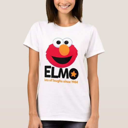 セサミストリート | Elmo 1984年から多くの笑い Tシャツ (正面)