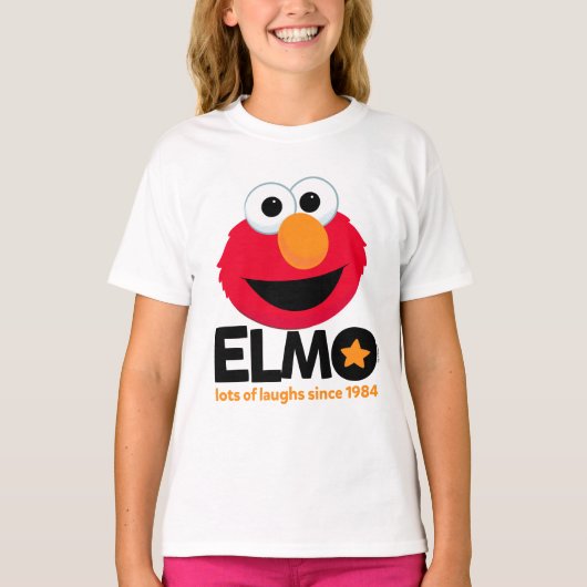 セサミストリート | Elmo 1984年から多くの笑い Tシャツ (正面)