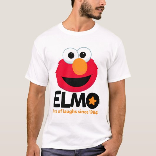 セサミストリート | Elmo 1984年から多くの笑い Tシャツ (正面)
