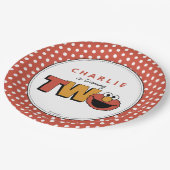 セサミストリート | Elmo - 2番目の誕生日 ペーパープレート (アングル)