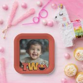 セサミストリート | Elmo - 2番目の誕生日 ペーパープレート (パーティー)