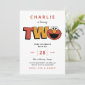 セサミストリート | Elmo - 2番目の誕生日 招待状 (スタンド正面)