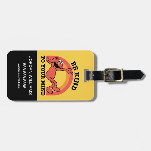 セサミストリート | Elmo Be Kind |情報の追加 ラゲッジタグ (正面横)