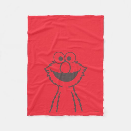 セサミストリート | Elmo Bright フリースブランケット (正面)