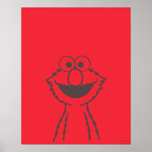 セサミストリート   Elmo Bright ポスター