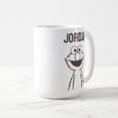 セサミストリート | Elmo Bright |名前の追加 コーヒーマグカップ (正面右)