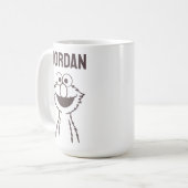 セサミストリート | Elmo Bright |名前の追加 コーヒーマグカップ (正面左)