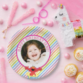 セサミストリート | Elmo Girl's誕生日 ペーパープレート (パーティー)