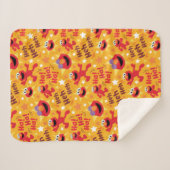 セサミストリート | Elmo Ha!はっ！はっ！パターン シェルパブランケット (正面(横))