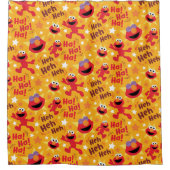 セサミストリート | Elmo Ha!はっ!はっ!パターン シャワーカーテン (正面)