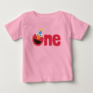セサミストリート | Elmo - One First誕生日 ベビーTシャツ