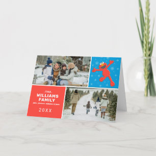 セサミストリート   Elmo Snowflake Familyの写真 カード