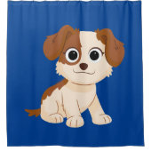 セサミストリート | Elmo's Puppy Tango シャワーカーテン (正面)