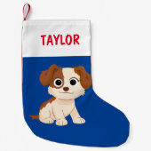 セサミストリート | Elmo's Puppy Tango |名前の追加 スモールクリスマスストッキング (正面)