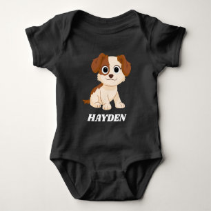 セサミストリート   Elmo's Puppy Tango  名前の追加 ベビーボディスーツ
