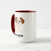 セサミストリート | Elmo's Puppy Tango |名前の追加 マグカップ (正面左)