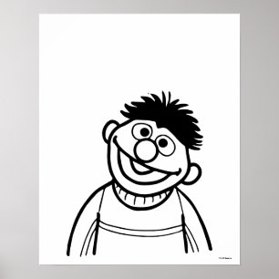 セサミストリート Ernie ポスター