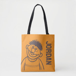 セサミストリート   Ernie  名前の追加 トートバッグ