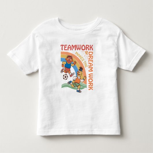 セサミストリート | Ernie & Bert Teamwork トドラーTシャツ (正面)