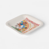 セサミストリート | Ernie & Bert Teamwork ペーパープレート (傾斜あり)