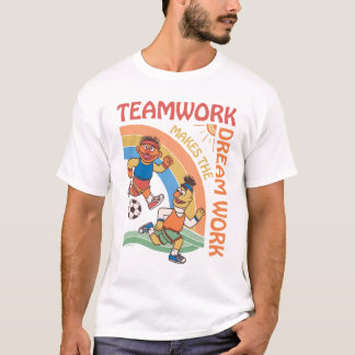セサミストリート | Ernie & Bert Teamwork Tシャツ