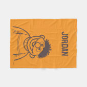 セサミストリート | Ernie Brightお名前を追加 フリースブランケット (正面(横))