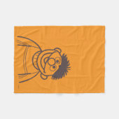 セサミストリート | Ernie Bright フリースブランケット (正面(横))