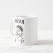 セサミストリート | Ernie Bright |名前の追加 コーヒーマグカップ (正面左)