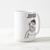 セサミストリート | Ernie Bright |名前の追加 コーヒーマグカップ (正面右)