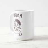 セサミストリート | Ernie Bright |名前の追加 コーヒーマグカップ (正面左)