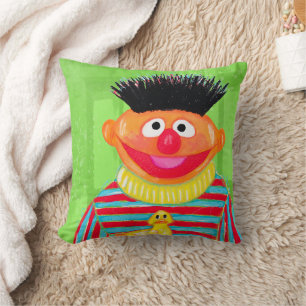 セサミストリート   Ernie with Rubber Duckie クッション
