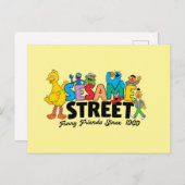セサミストリート | Furry Friends 1969年以来 ポストカード (正面/裏面)