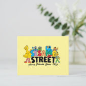 セサミストリート | Furry Friends 1969年以来 ポストカード (スタンド正面)
