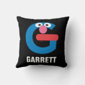 セサミストリート | GはGrover用 クッション (裏面)