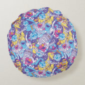 セサミストリート| Groovyダンスパターン ラウンドクッション (裏面)