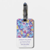 セサミストリート| Groovyダンスパターン ラゲッジタグ (裏面縦)